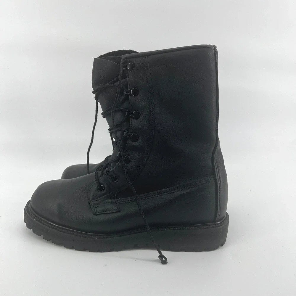 Bates Mens Gore-Tex Black Leather Combat Boots O1-D-319 11460 Vibram Sole 5W